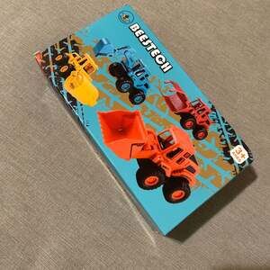 Beestech Construction Trucks Set Friction Powered Sandbox Toys 4-Pack